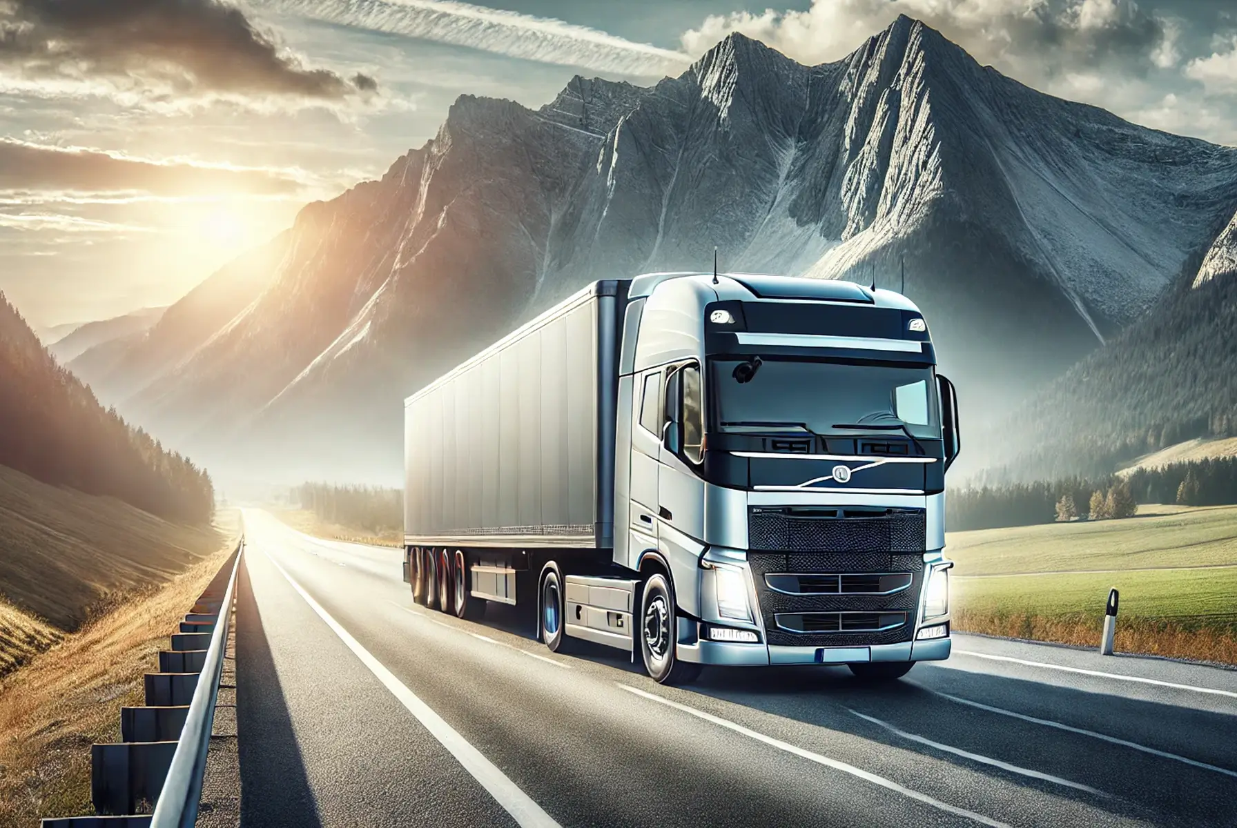 ماشین سنگین در جاده